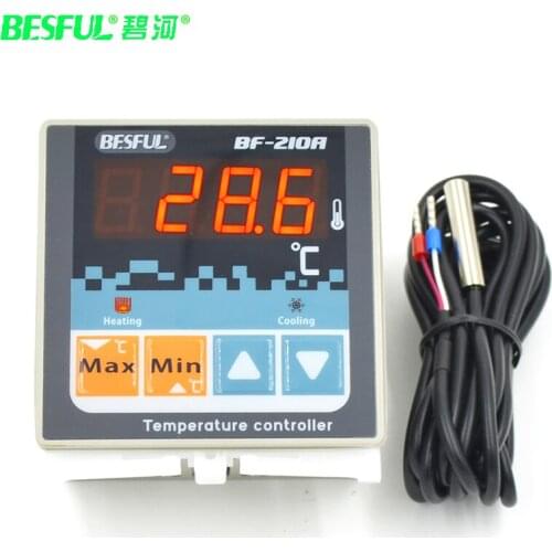 Free Shipping BESFUL BF-210A Hot Water Solar Furnace Heat Pump Thermostat Temperature Controller BF-210 BF210