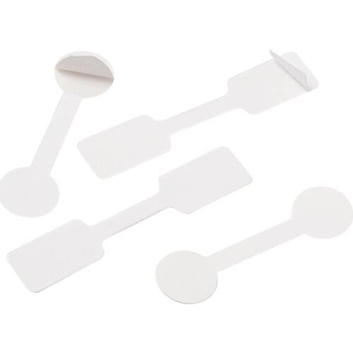 100pcs/set Jewelry Display Ring Jewelry Tags Sticker Self-adhesive Paper Label Tool Ring Jewelry Tags Flat Round & Rectangle