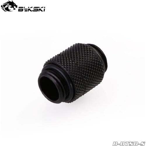 Bykski 360 Rotate Nipple Connector ,Black,Silver,Gold,White ,Blue Male To Male G1/4"x2 ,B-DTSO-S