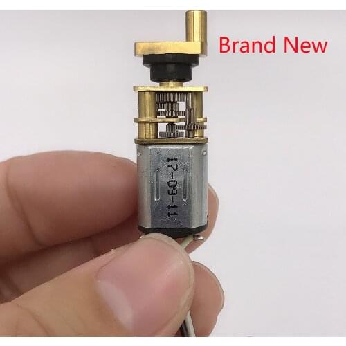 Micro Mini N20 Full Metal Gear Motor With Swing Arm Shaft For Fingerprint Lock DC 3V-6V 5V 50RPM