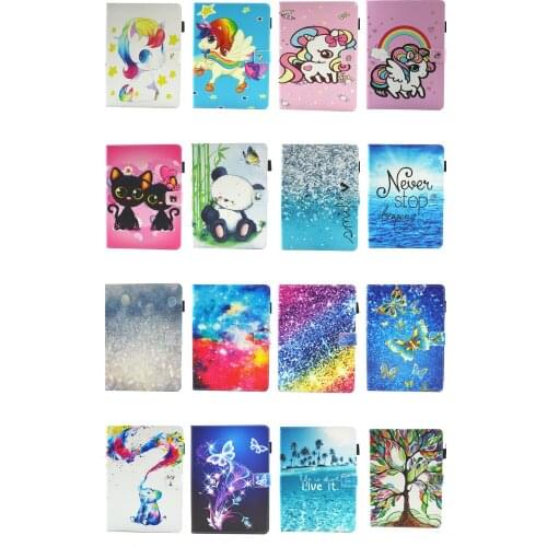 Tablet Case For Samsung galaxy tab A 8.0 2019 SM-T290 SM-T295 T290 T295 T297 Cover Funda Fashion Printed Flip Stand Shell +pen