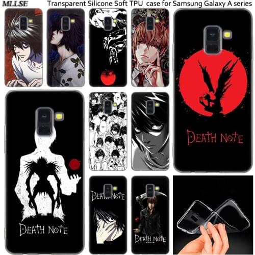 Anime Death Note Silicone Case For Samsung Galaxy A50 A30 A10 A40 A6 A8 Plus A20 E A5 A7 2018 2017 2016 Note 9 8 Fashion Cover