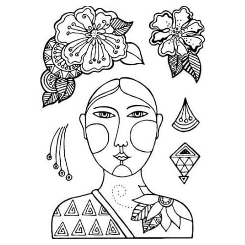 Women transparent Clear Stamps seal Scrapbook Paper Craft Clear stamp scrapbooking X0465