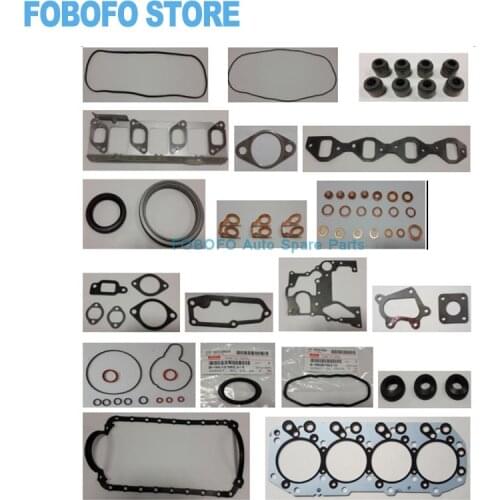4JB1 4JB1T Engine complete Full Gasket Set gasket kit for ISUZU PickUp ELF 250 NKR NHR Truck