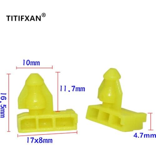 20PCS Car front and rear wheel arch fixed plastic fastener clip for Nissan X-Trail Murano Qashqai For Infiniti QX70 QX50 QX Juke