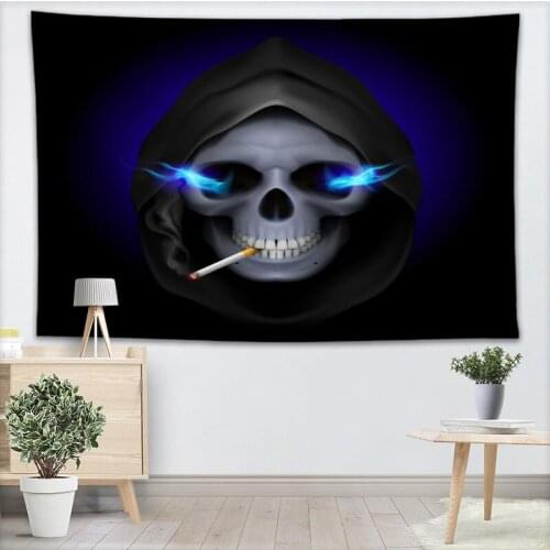 100X150CM,140X250CM Tapestry Skull Tapestry Wall Hanging Tapestries Forest Tapestry Bedspread Yoga Mat Blanket Bed Table Cloth