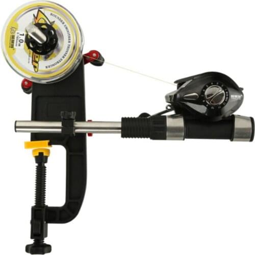 Fishing Line Winder Spooler System Machine Baitcasting Reel Spooler Portable Aluminum Fishing Line Winder Reel Spool Station