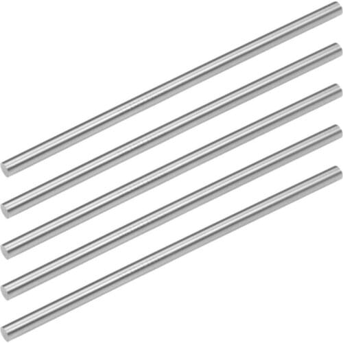 Round Steel Rod, HSS Bar Stock Tool 150mm Long, for Shaft Gear Drill Lathes Boring Machine Turning Miniature Axle 5pcs