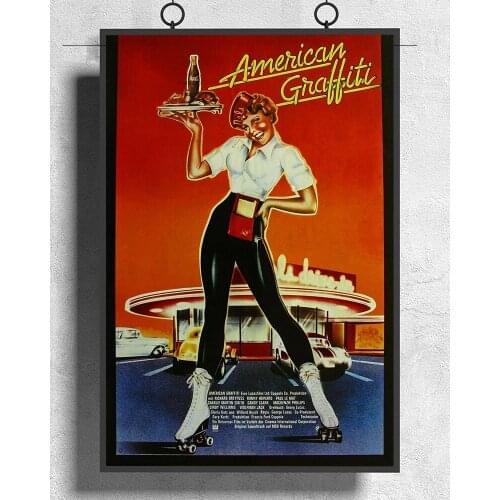 L415 AMERICAN GRAFFITI Movie Classic Silk Fabric Poster Art Decor Indoor Painting Gift
