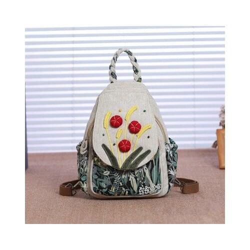 Fashion original women shopping string appliques backpacks!Nice bohemian prints casual backrack Hot Multi-use lady hasp backruck