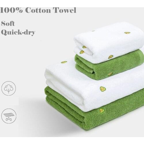 Fashion 100% Cotton Bath Towel 70*140cm Soft Quick-dry Embroidery Face Towel