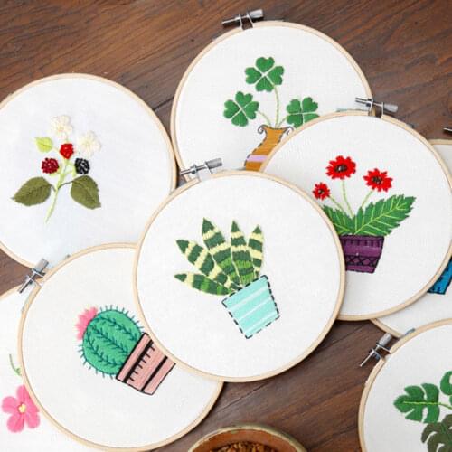 DIY Embroidery Material Kits Needle Punch Craft Embroidery Kit Cross Stitch Kit DIY knitting Sewing Accessories Tools Wholesale