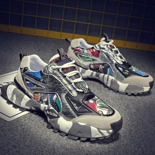 New street hip hop casual shoes trend summer sports running breathable mens shoes trend