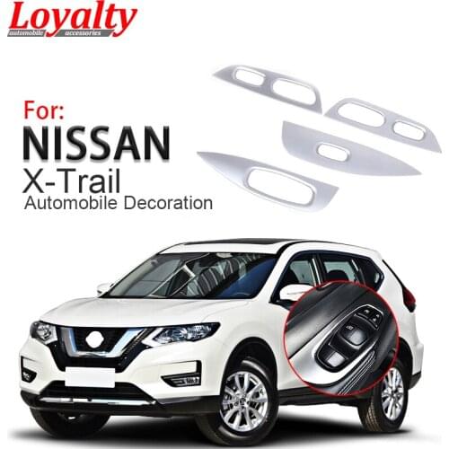 Loyalty for Nissan X-Trail T32 204 2015 2016 2017 Interior Window Lifter Switch Board Trim Cover Car Styling Auto Accessories