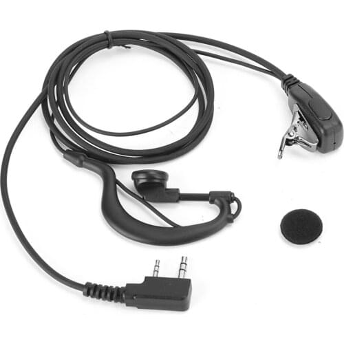 Easy to use headphones 2PCS TK 2.5 3.5MM Dual Interface Headset Rotatable Earphone Compatible for Motorola Radio Multiple series