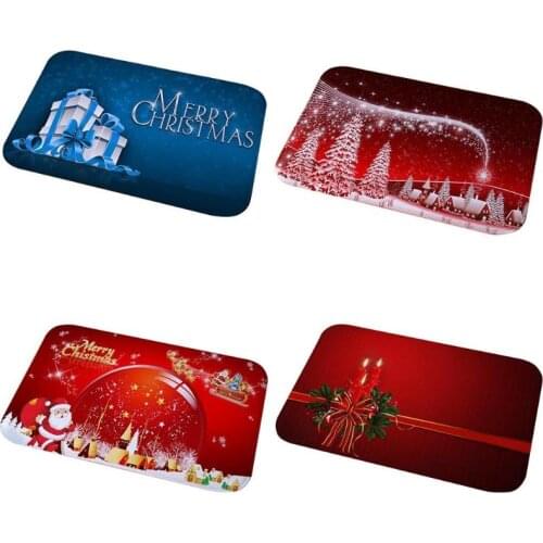 Christmas Flannel Carpet Merry Christmas Ornament 2020 Christmas Decorations for Home Xmas Gifts Happy New Year 2021
