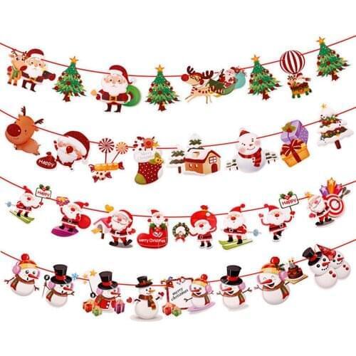 Christmas Hanging Banner Merry Christmas Decorations For Home Christmas Drop Ornaments 2021 Xmas Navidad Gifts New Year 2022