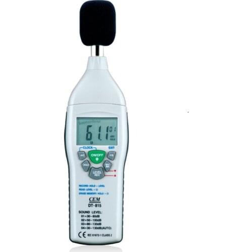 CEM DT-815 Range 30-130dB sound noise level with Analog AC / DC outputs meter