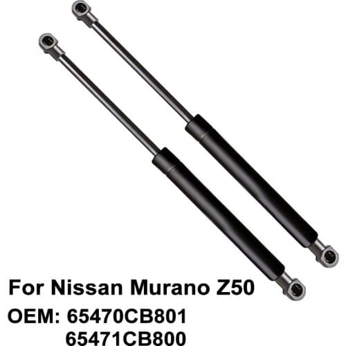 Tailgate Gas Spring Strut Lift Cylinder Support 65470CB801 65471CB800 for Nissan Murano Z50 2003 to 2007（pack of 2