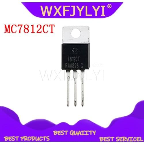 10pcs/lot MC7812CT 7812CT TO-220 three-terminal regulator new original