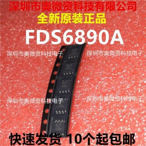100% Original In Stock New FDS6890A 6890A SOP8 N MOS 100