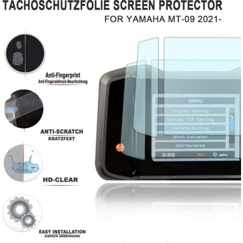 2 PCS For Yamaha MT-09 MT09 FZ-09 SP 2021+ 9H Speedometer Instrument Screen Protector
