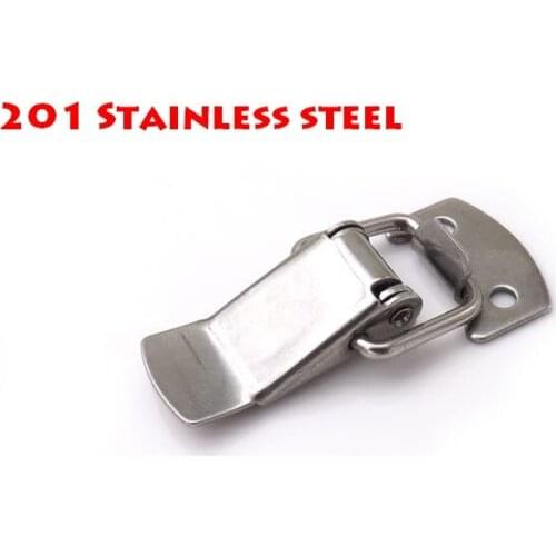 20PCS/lot 201 Stainless Steel 38X14mm Spring Toggle Latch Hasp Silver Tone Spring Loaded for Cabinet Cases Box Chests lock CK514