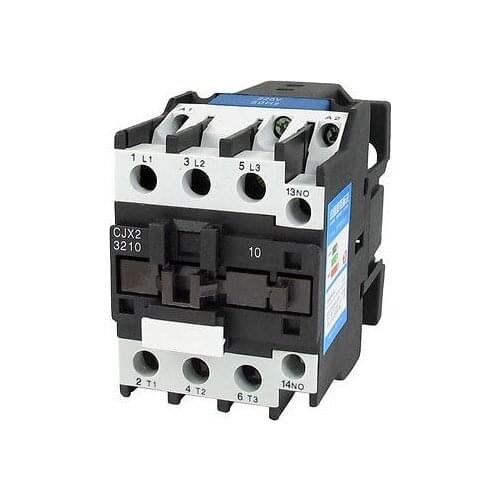 660V 50A 3 Phase 3P NO AC Contactor DIN Rail Mount 220V Coil CJX2-3210