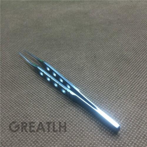 85mm Titanium Straight Toothed Forcep ophthalmic eye surgical instrument Sale