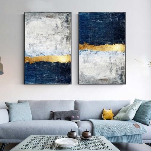 Abstract mottled gold foil art canvas printing living room home decoration wall decor painting canvas art Canvas Printings