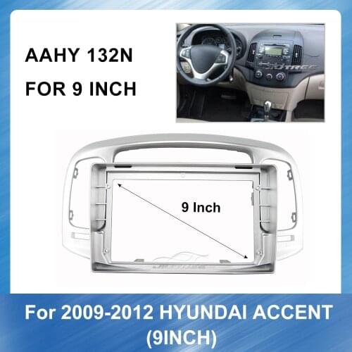 Car Audio RadioBig Screen Fascia Frame Adapter for Hyundai Accent 2009-2012 car gps Panel Dash Kit Installation Frame Trim Bezel