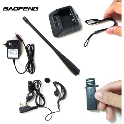 Baofeng 100% Original New Accessories Lanyard Antenna Back clip Charger Station Earphone for baofeng uv-5r 5re 5ra Walkie Talkie