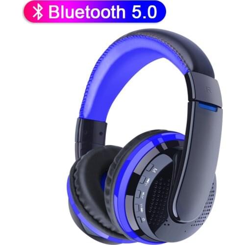 Bluetooth 5.0 wireless headset Head-mounted Bass Stereo auriculares Support Adjustable earmuffs With Microphone Gaming Earphone
