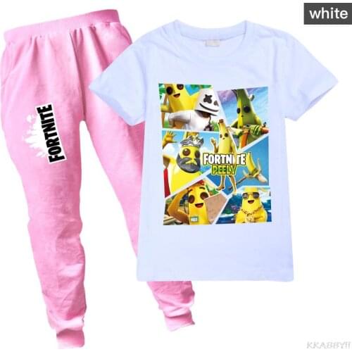 Fortnite Spring Autumn Cartoon Clothes Game T shirts +Long Trousers Child Boutique Clothing baby girl boys clothes