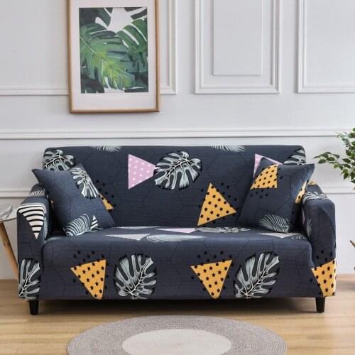 L Shape Elastic Sofa Cover for Living Room Polyester and Spandex Couch Cover Armchair Slip Cover Single/Two/Three seat