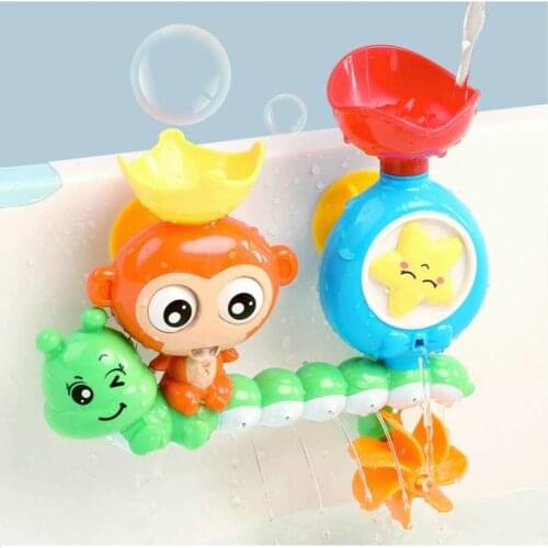 Bath Toys Baby Water Game Monkeys turn baby bath toy boy girl Shower sprinklers toy
