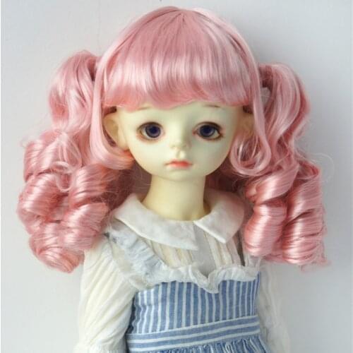 JD308 Lovely wave Ponytail Synthetic Mohair BJD wigs 1/6 1/4 1/3 Doll wig Blyth Doll accessories