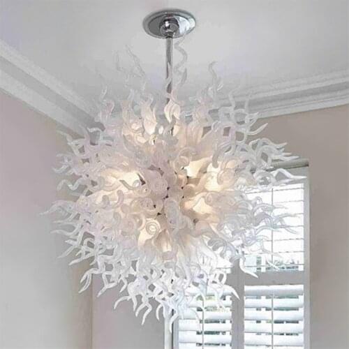 Modern Chandelier Pendant lamp Lighting Hand Blown Glass Kitchen Chandeliers D100cm Pendant Light with LED Bulbs