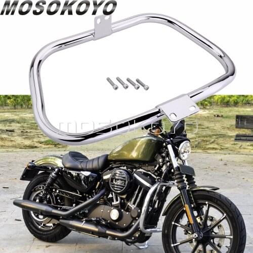 Motorcycle Highway Crash Bar 1-1/4" Tube 32mm Front Engine Guard For Harley Sportster 1200 883 XL 48 72 XL1200 XL883N 2004-later