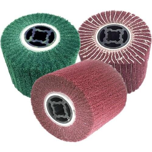 Stainless steel polishing disc wheel Non-Woven nylon Flap Brush for bench grinder Drawing buffing Deburring trimmer Finish Tool