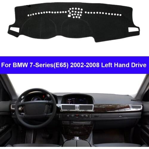 Car Dashboard Cover DashMat Carpet Cape For BMW 7-Series (E65) 2002 2003 2004 2005 2006 2007 2008 Console Protector Sun-Shade