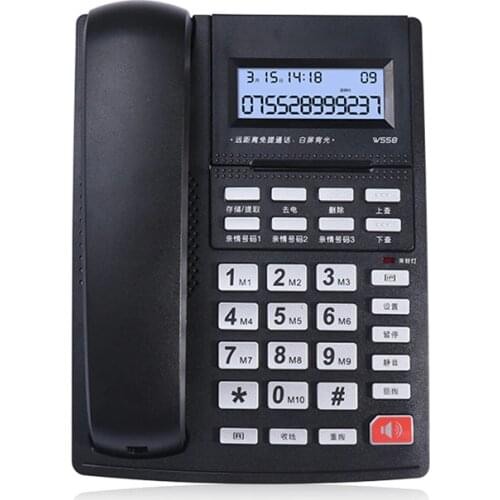Corded Phone with Caller ID, Speakerphone, Tilt Display & Buttons, Auto & Manual IP, Wired Landline Phone for Home, Office