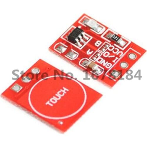 100pcs TTP223 Touch Key Switch Module Touching Button Capacitive Switches Self-Locking/No-Locking Capacitive Switches