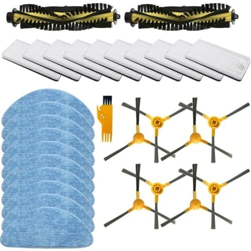 Washable Side Brushes Hepa Filter Mop Cloth Main Roller Brush for Neatsvor X500 Vacuum Cleaner Accessories Replacement