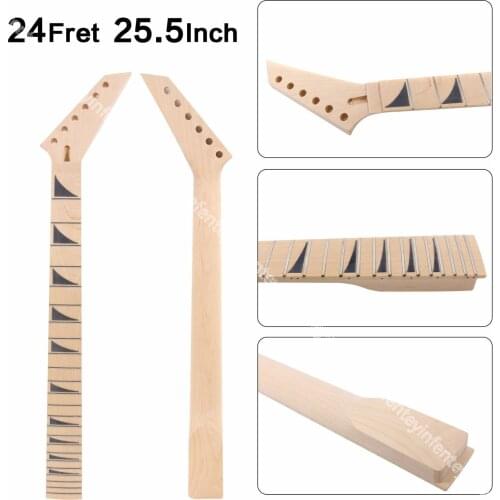 Special Offer Electric Guitar Neck maple 24Fret 25.5inch Diy Guitar Project/part