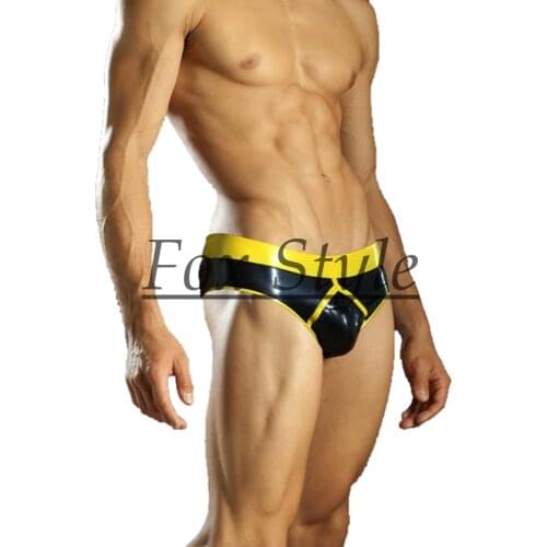 Latex G-string Thongs sexy rubber T-back for men