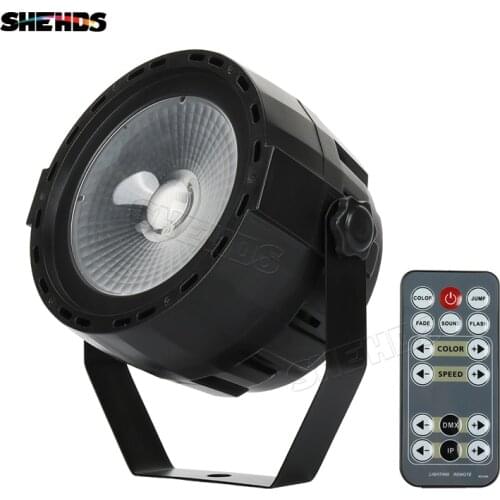 SHEHDS Wireless Remote LED Par COB 30W RGB DMX512 Stage Effect Light Lighting Design Good For DJ Disco Party Wedding Decoration