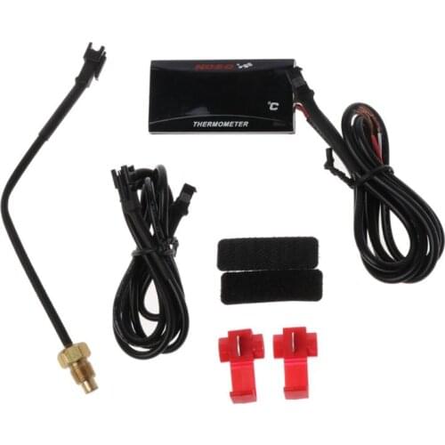 Universal Motorcycle LCD Digital Thermometer Instrument Water Temp Meter Gauge For KOSO Racing Scooter 4X7F