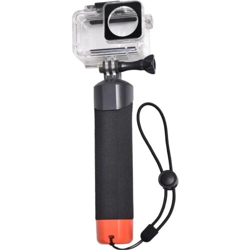 Osmo Action Waterproof Case With Hand Grip Buoyancy Stick Underwater Stick Portable Quick Release Lightweight Monopod