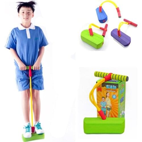 [Funny] Safe Play Foam Pogo Jumper junmping stilts bounce shoes Encourages an Active Lifestyle Makes Squeaky Sounds kids toy